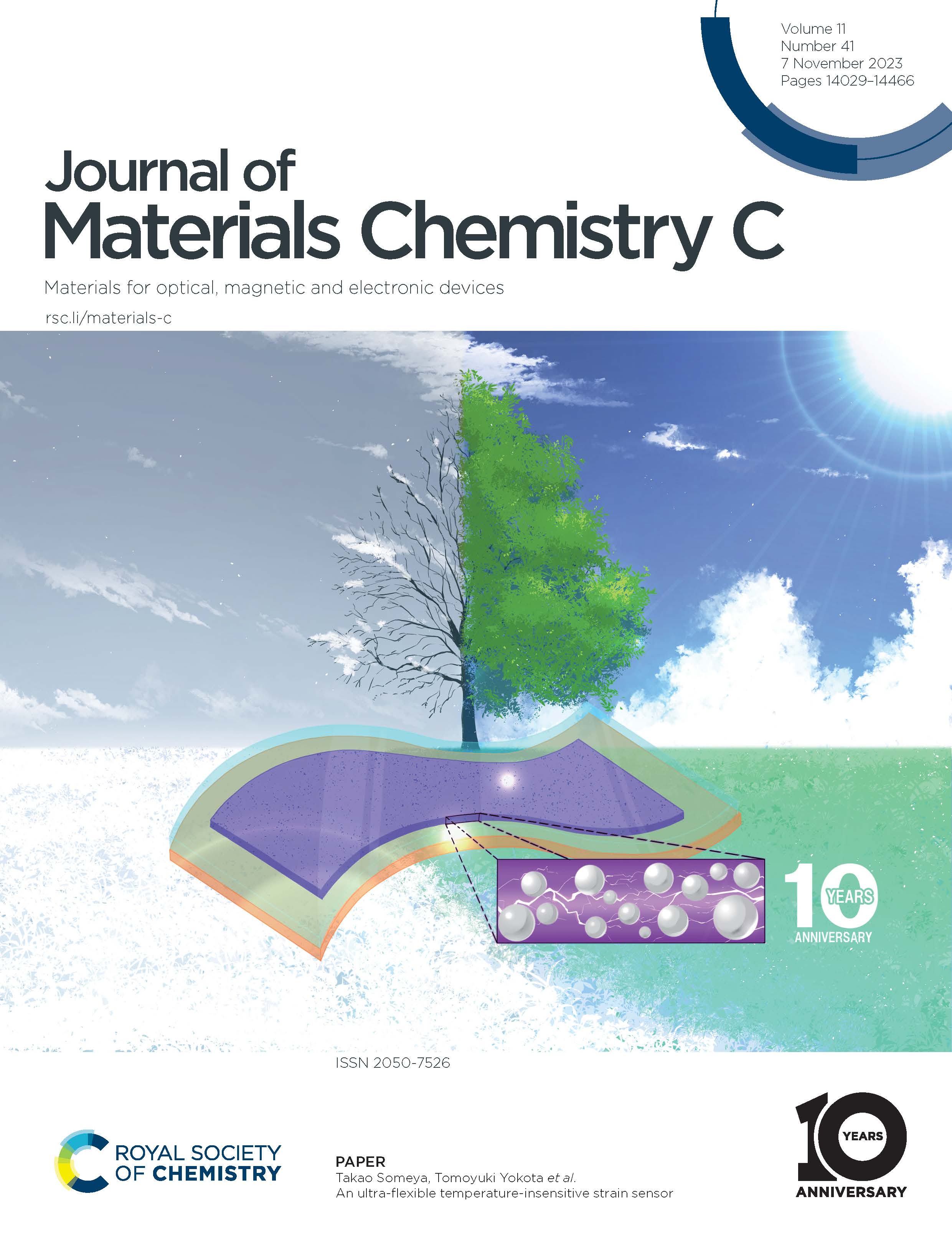 Journal of Materials Chemistry C, 11, 14070 (2023).画像